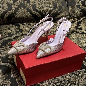 Valentino Garavani Silver Heels